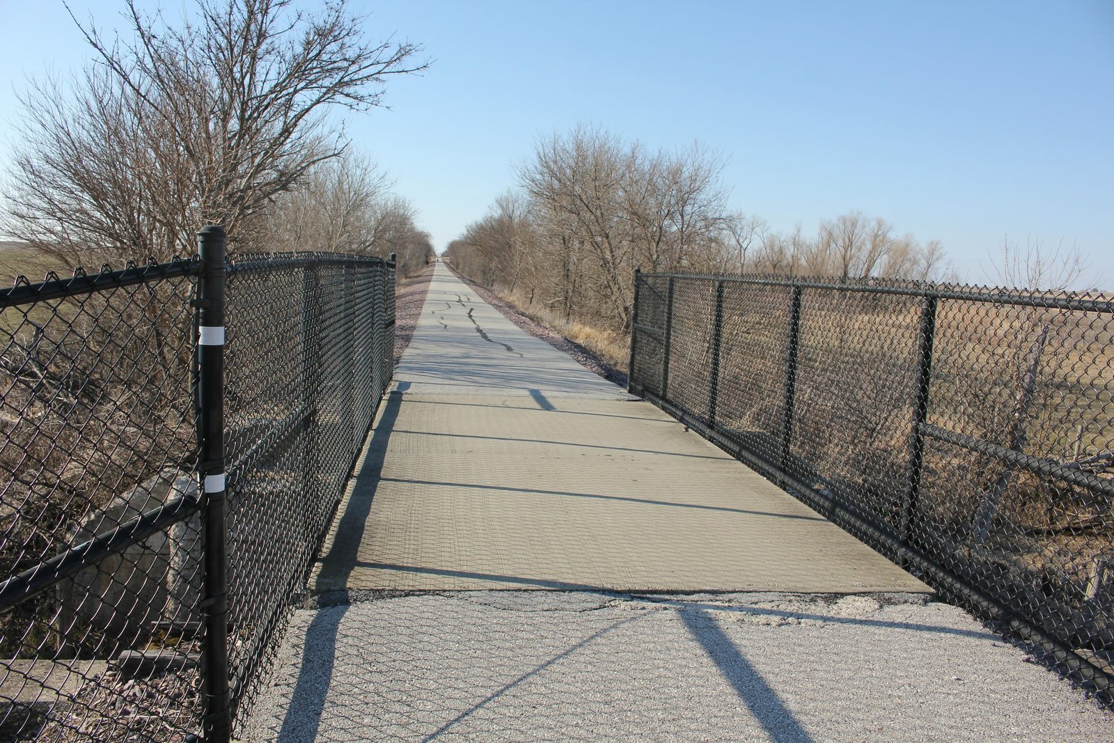 Looking north
